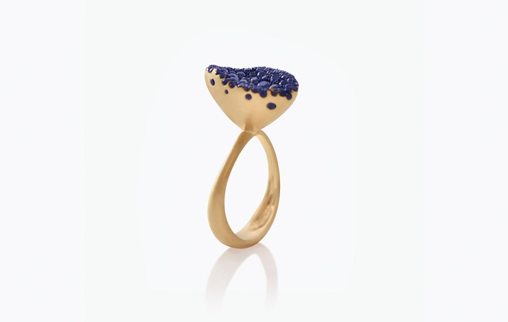 BABY MALAK FLOURISH BONBON SMALL MARQUISE RING